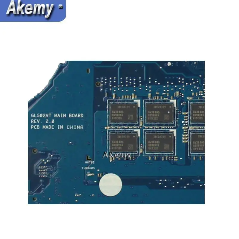 Akemy GTX970M/3GB GL502VT материнская плата 8G RAM I7 6700HQ для For Asus GL502 GL502V ноутбука тест 100%