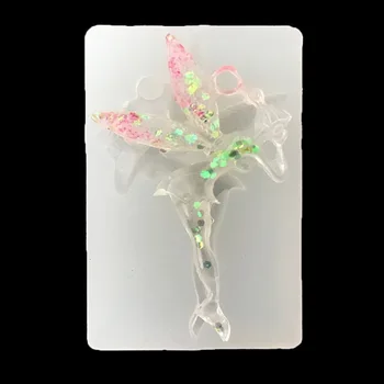 

HEARTMOVEDIY Angel Wings Pendant Silicone Mold DIY Resin Jewelry Pendant Necklace Pendant Mold Crystal Epoxy Wing Silicome Mold