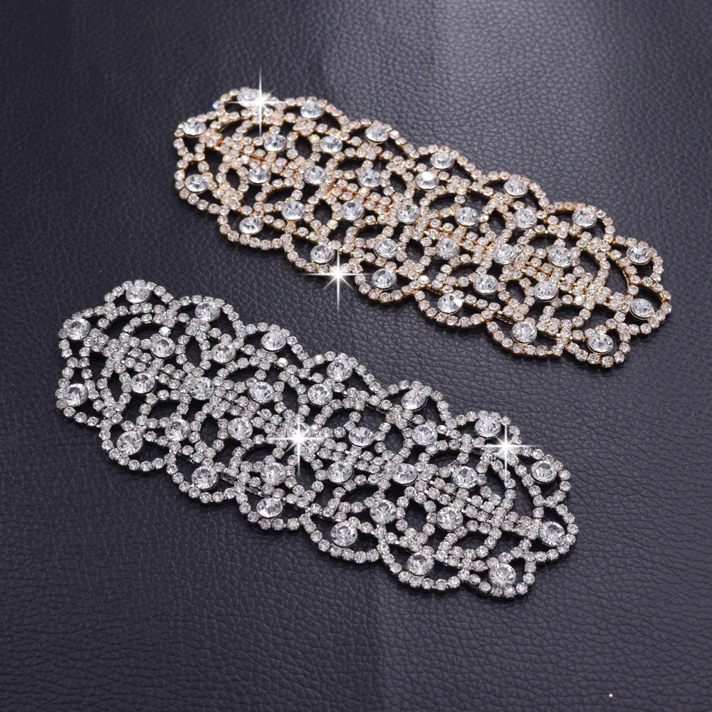 Rhinestones appliques for wedding dress (5)