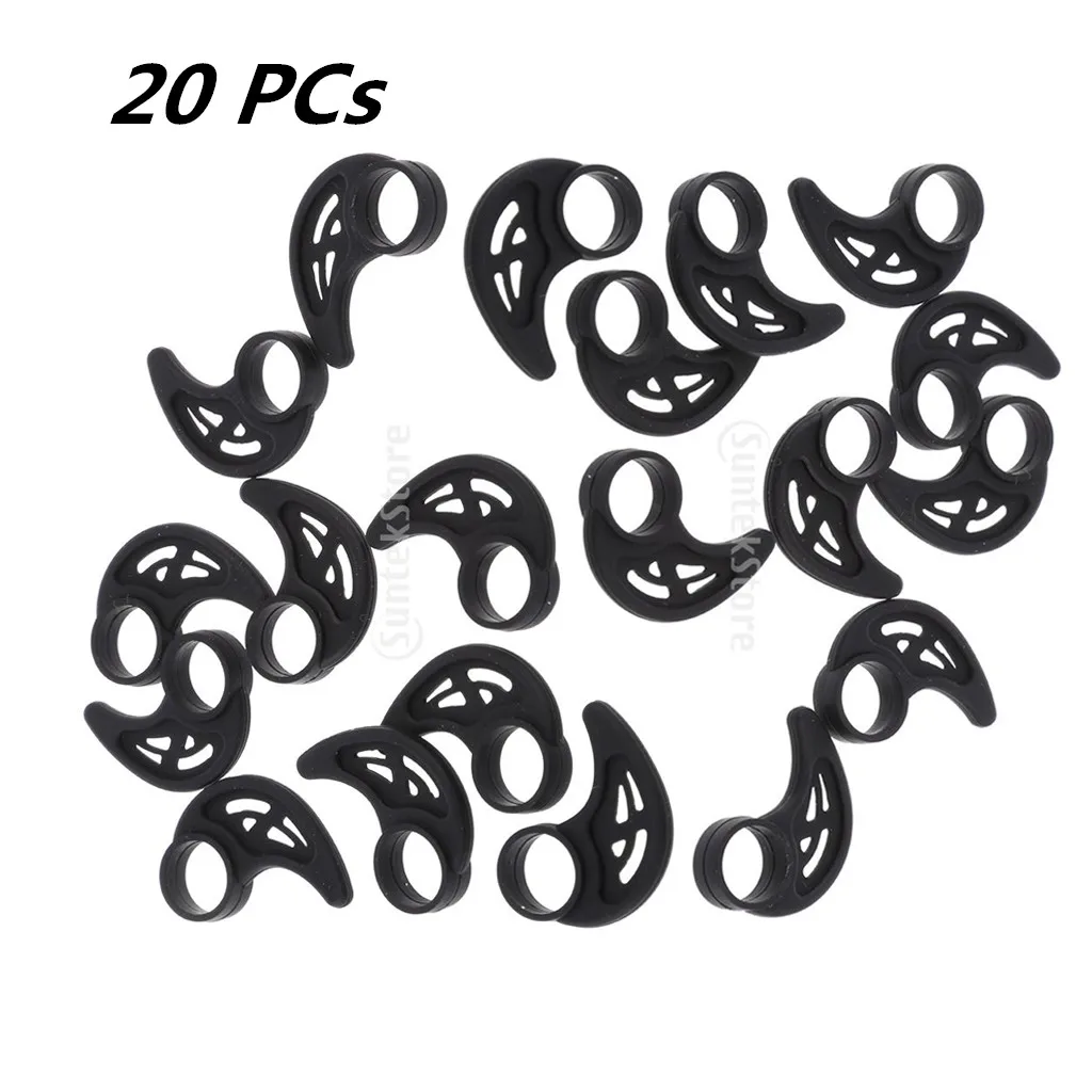 10 Sets Replacement Horn Shaped Sports Earbud Cover In-Ear Hook Clip Hoop Earring for Earphone Headset Headphone