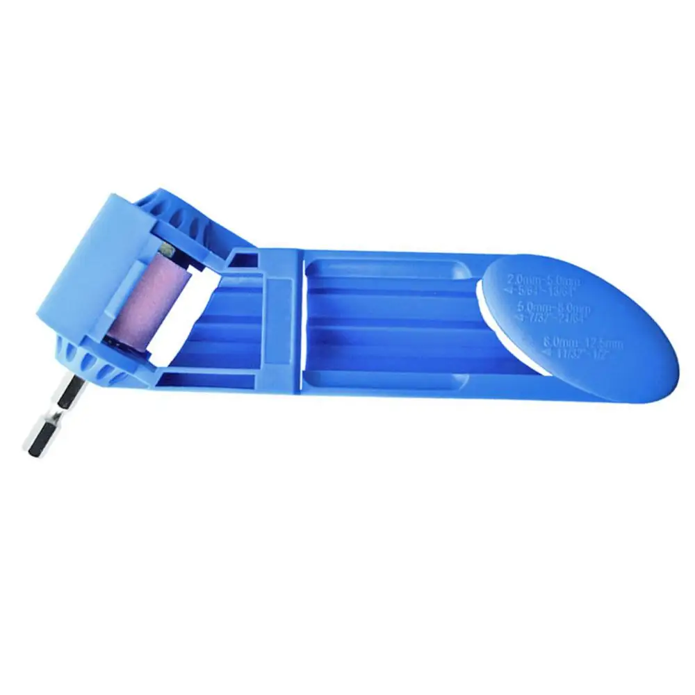 2-12,5 мм точилка для сверл портативный корунд шлифовальный круг инструмент для сверла полировальная шлифовальная машина колесная дрель точилка для сверл - Цвет: Blue Bit Grinder