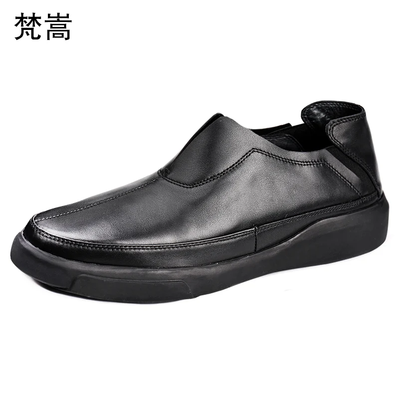 

cowhide Lazy shoes mens casual shoes business British fashion men shoes mens loafers Genuine Leather Men Dress Shoes spring
