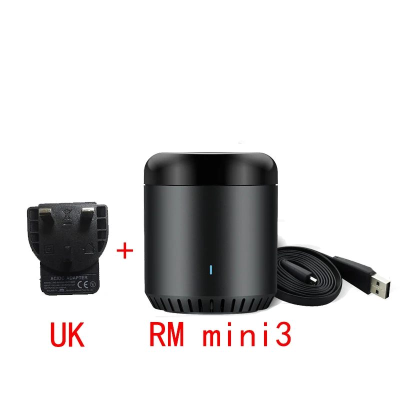 Broadlink RM Mini3 Универсальный Интеллектуальный WiFi/IR/4G беспроводной ИК пульт дистанционного управления через IOS Android умный дом автоматизация Новинка - Цвет: UK Plug RM Mini3