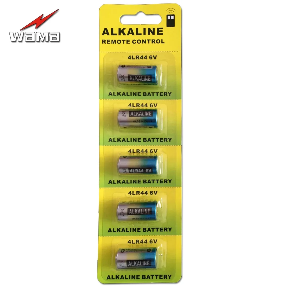 

5x Wama 4LR44 6V Dry Alkaline Battery Cells Car Remote Watch Toy Calculator