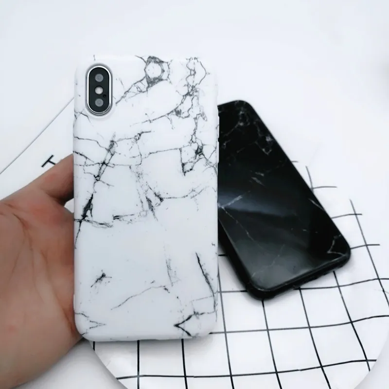 2019 класс Marmore Granito Macio ТПУ IMD Capa proceao para iphone 7 Telefone caixa Preta Caixa Branca 8 plus 6 6s X |