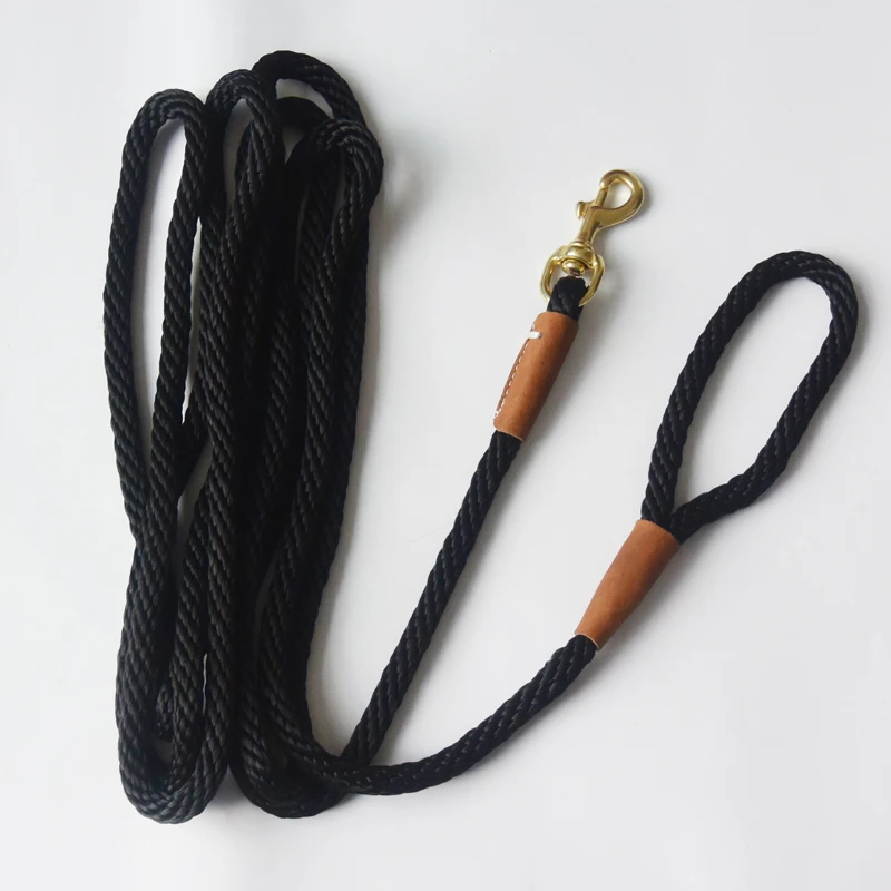 

Dog Training Leash Rope Dog Check Cord/ Lightweight Small Medium Dog Tracking Leads 2M 5M 10M black red color Long dog leash