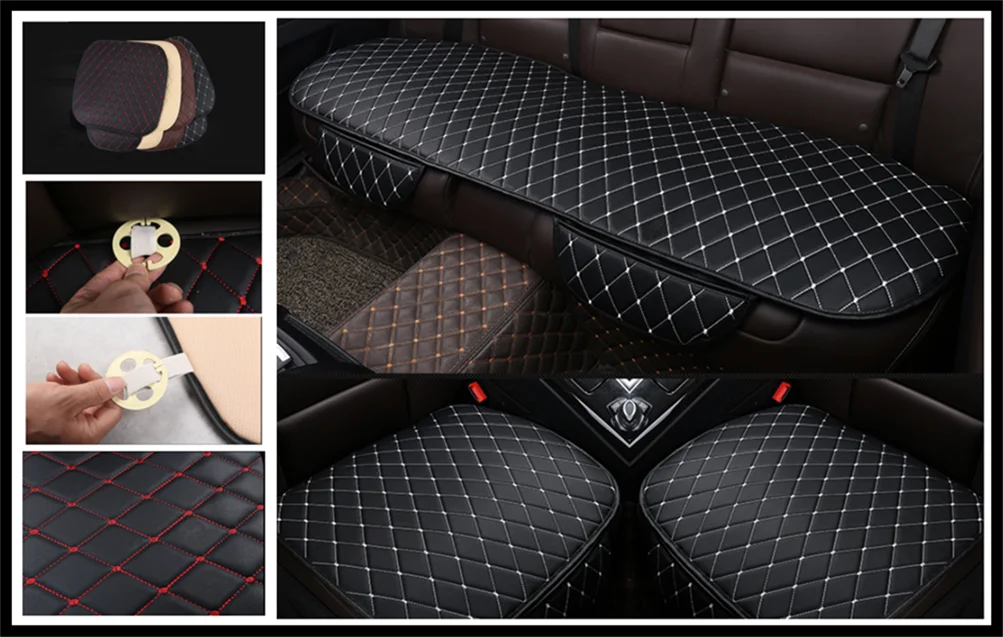 

Universal Leather Car Seat Cover Cushion Front Rear Backseat for Kia Multi-S Amanti Opirus eco Pro-cee-d KOUP