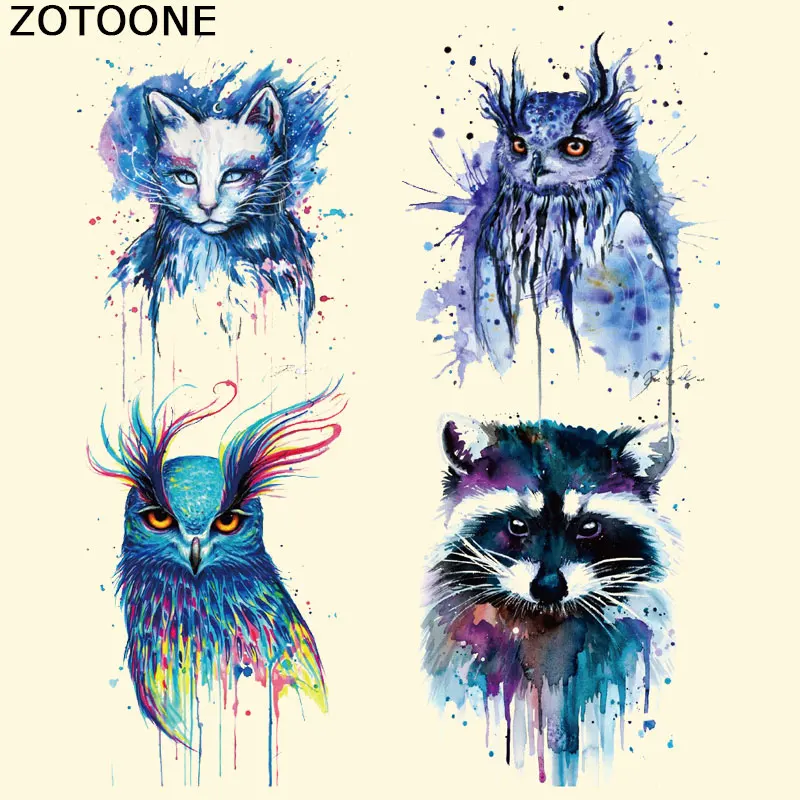 

ZOTOONE Patches For Clothing Colorful Fox Patch T-shirt Dresses Sweater DIY Accessory Decoration A-level Washable Appliqued E