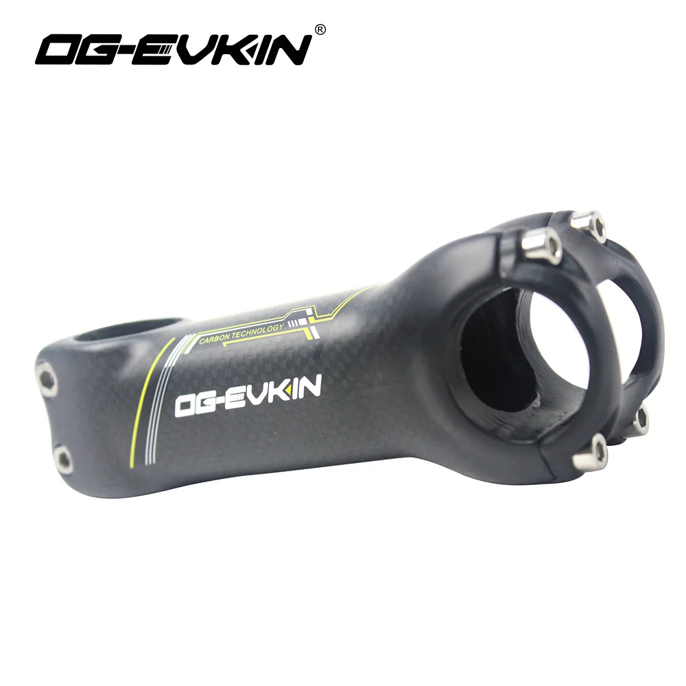 2018 Carbon Road Bike Stem Bicycle 3k Matte Yellow Red 90 100 110 120mm Fork Clamp Diameter | Спорт и развлечения