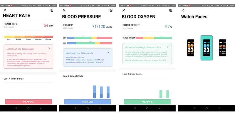 C1S Smart Wristband C1P C1 Plus C1 Pro Smart Bracelet,Colorful Display Screen,3D UI Design,Heart Rate Pulse,Pedometer,Smart Band 18