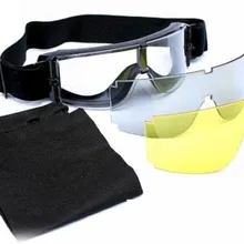 Морской пехоты США военный страйкбол X800 тактические очки для стрельбы GX1000 черный 3 объектива мотоцикл ветрозащитный военных учений