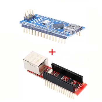 

Nano 3.0 Controller board with ENC28J60 Ethernet Shield Module for Arduino
