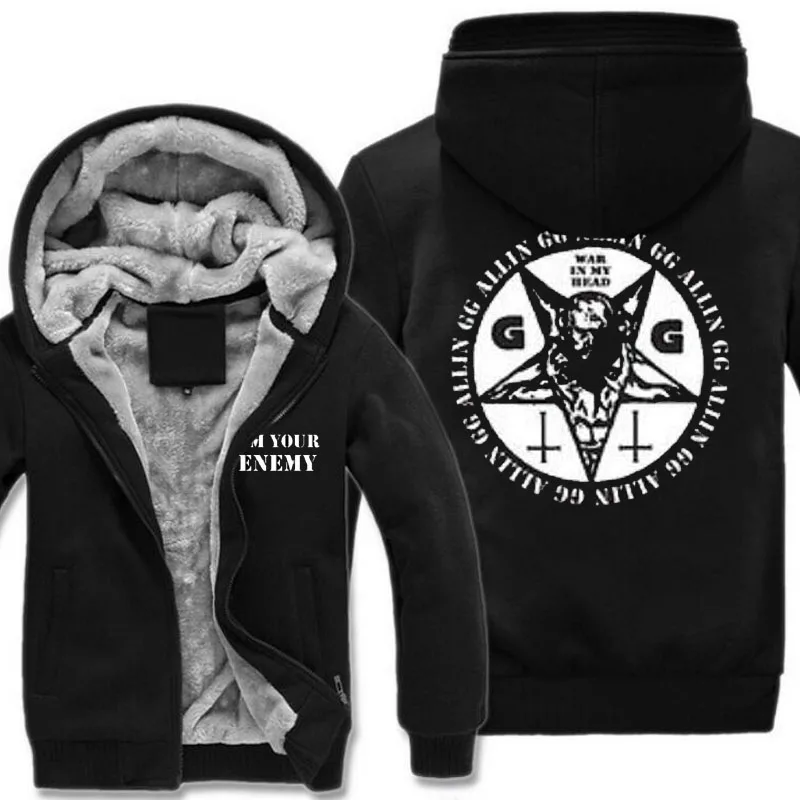 GG Allin War In My Head ที่ได้รับอนุญาตผู้ใหญ่ Hoodies S 2XLwar