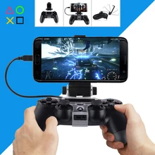 PS4 контроллер держатель мобильного телефона Подставка геймпад Выдвижная колыбель с кабелем для sony Play Station 4 PS 4 джойстик аксессуары