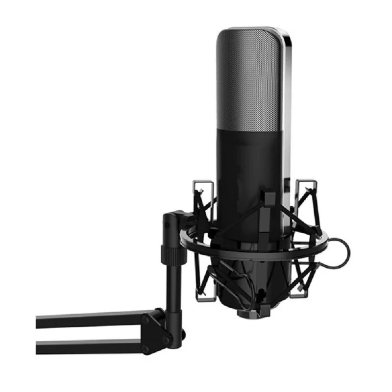 

Professional Mic Cardioid Condenser Studio Microphone Tabletop with Shock Mount for YouTube for Recording Singing Broadcasting