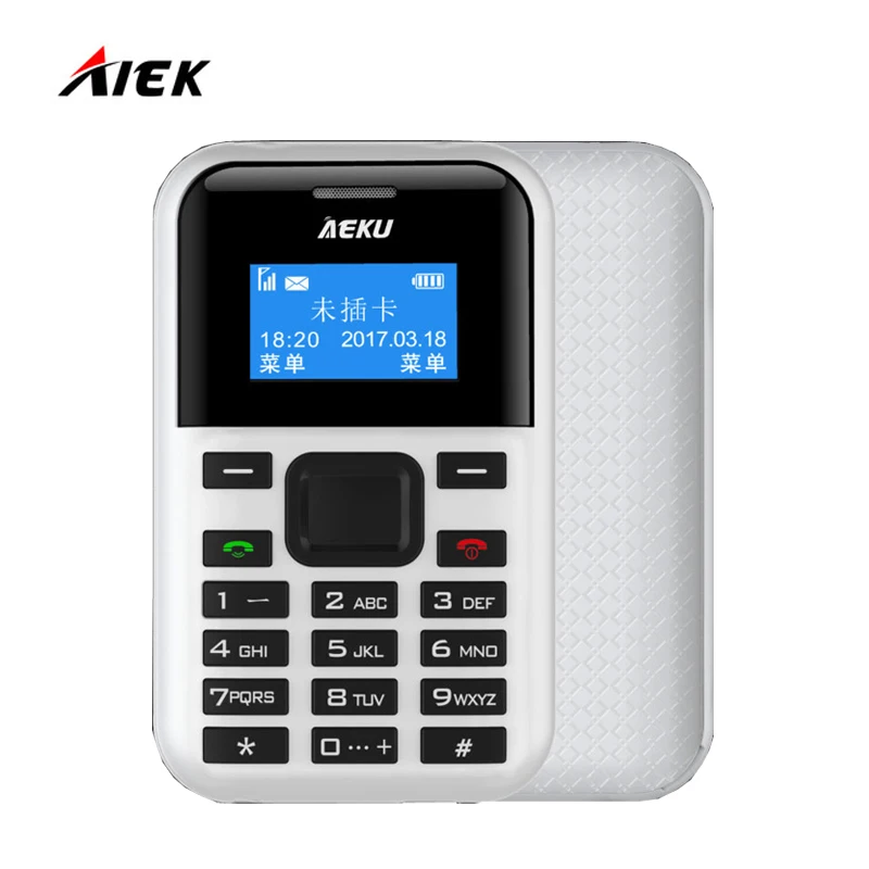 Newest AIEK AEKU C8 Mini Low Radiation Card Phone PK AIEK E1 M5 C6 MP3 Player