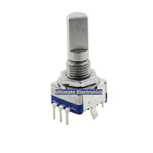 2pcs 20mm rotary encoder coding switch EC11 audio digital potentiometer with switch Semicircular axis