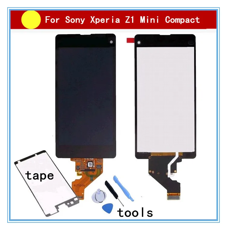 For Sony Z1 Compact Mini D5503 M51W Z1mini LCD Display Touch Screen Digitizer Assembly Glue Tools