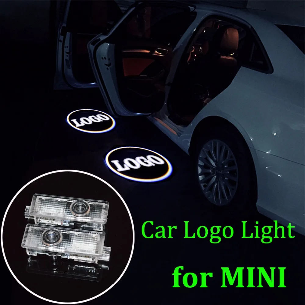 Flytop 2 х автомобильные дверные фонари светодиодный светильник Добро пожаловать Логотип Лазерные Лампы для Mini Cooper R36 R56 R57