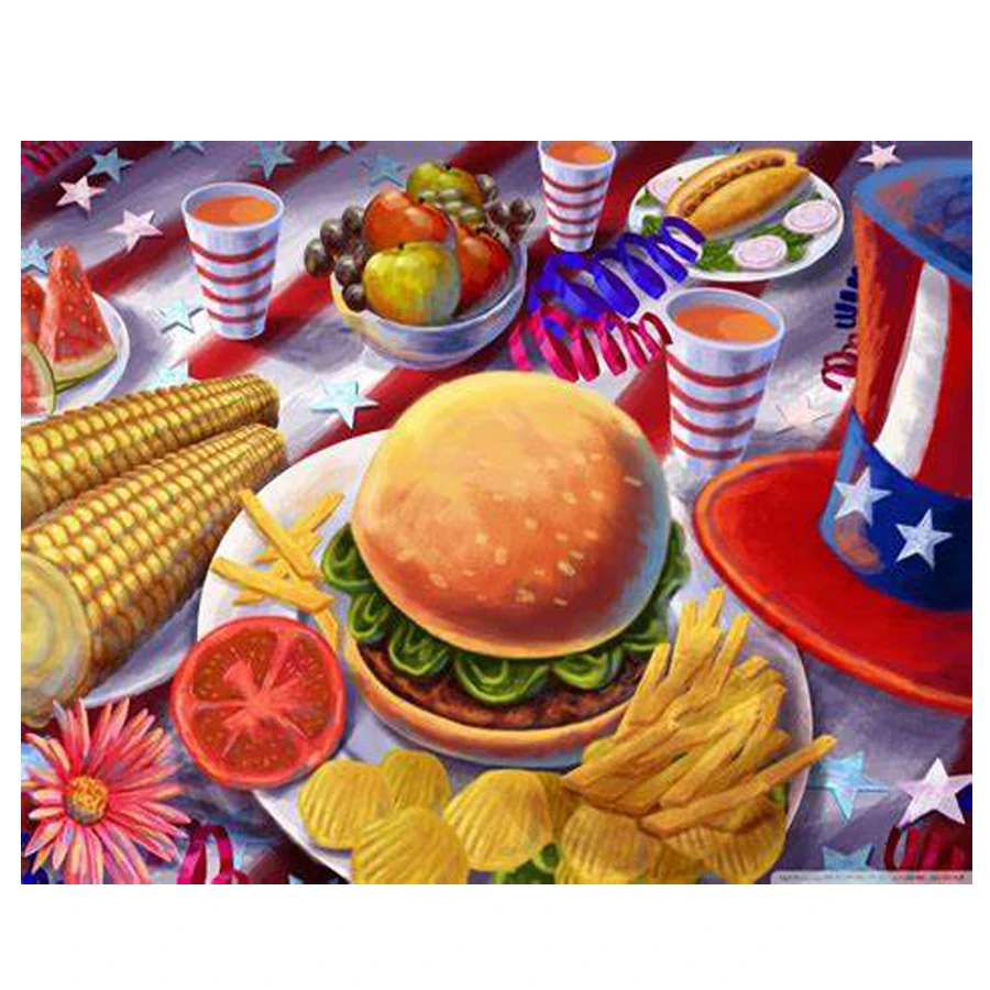 Diamond-Embroidery-food-art-5d-DIY-Diamond-Painting-cartoon-diamond-picture-Cross-Stitch-5D-Diamond-Mosaic