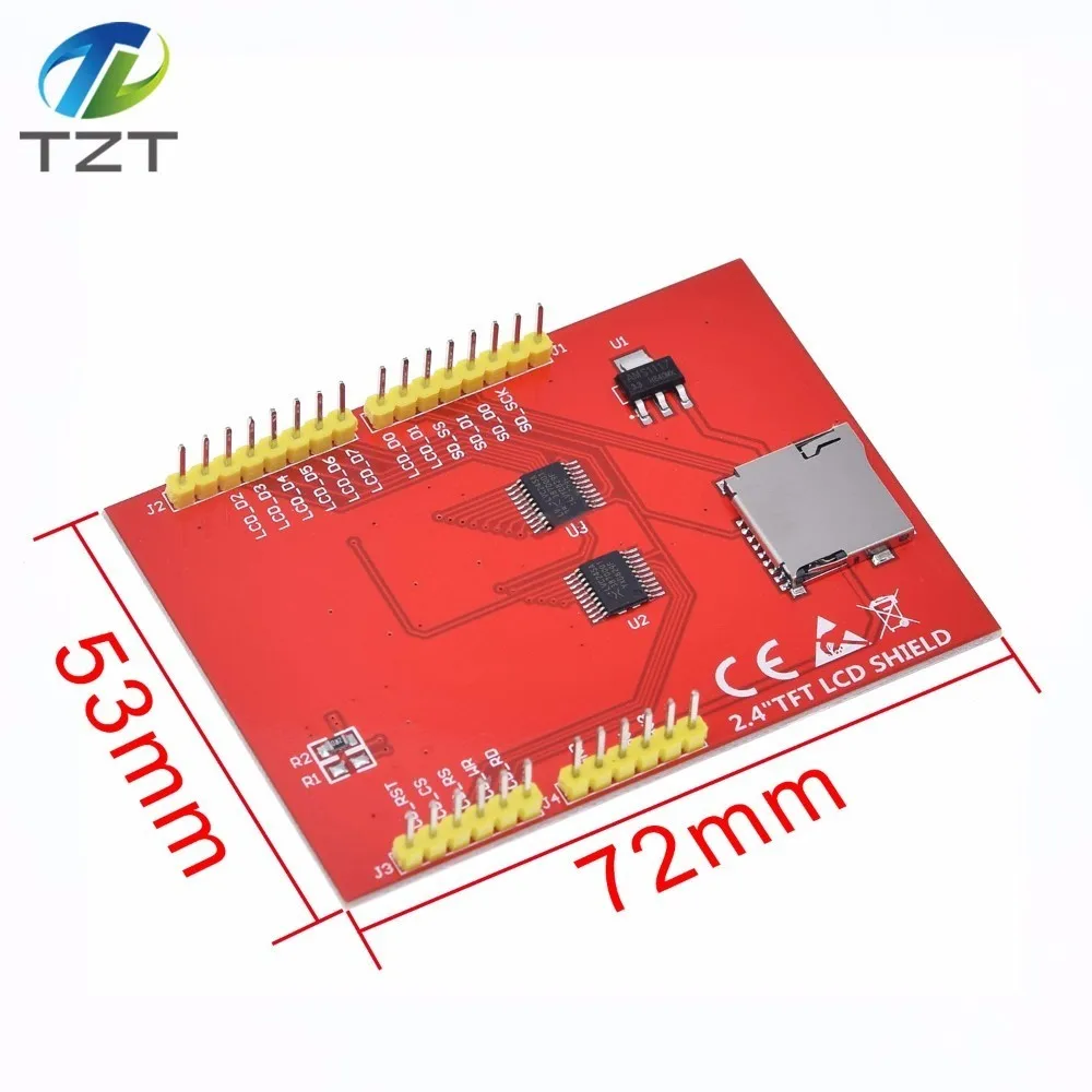 TZT 1 шт. ЖК-модуль TFT 2,4 дюймов TFT ЖК-экран для Arduino UNO R3 плата и поддержка mega 2560 с сенсорной ручкой, UNO R3