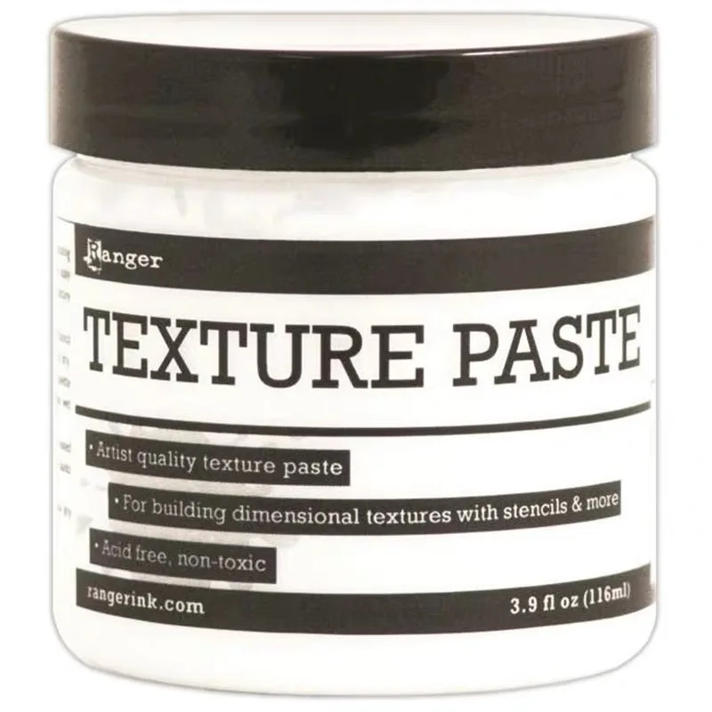 

Ranger Texture Paste Transparent Matte, Gloss, Opaque Matte Building Dimensional Texture for paper, scrapbooking, craft