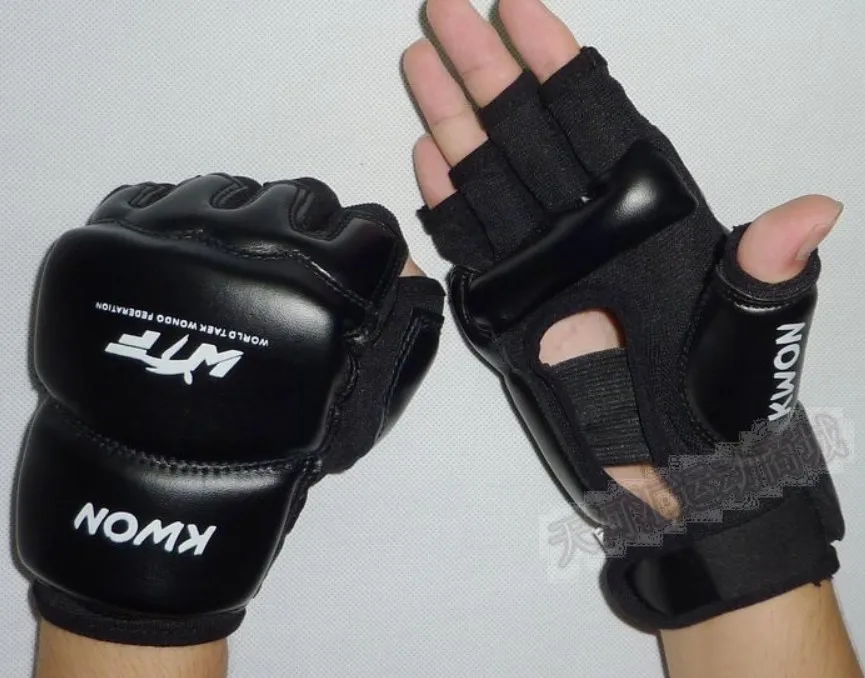 Leather Half Finger Fight Boxing Gloves Mitts Sanda karate Sandbag