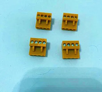 

10sets Plug-in PCB terminal block HT3.96 plug hole orange 2/3/4/-22p Straight Single /Curved needle seat Row AC 300V 10A Green