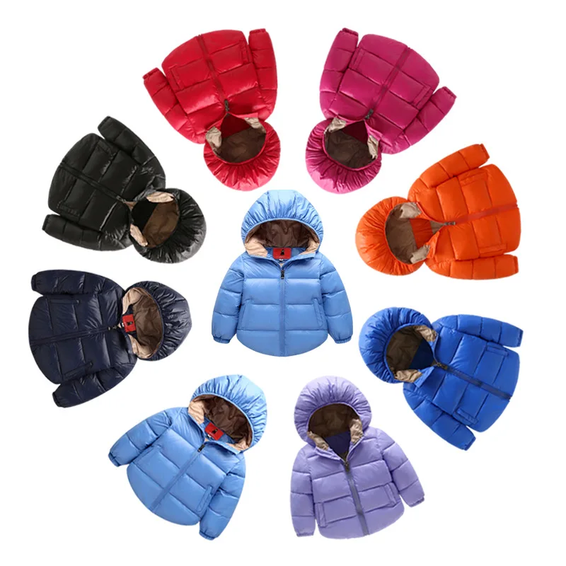

2018 winter new children's down cotton padded boy thick cotton coat baby children's short cropped jacket FREE