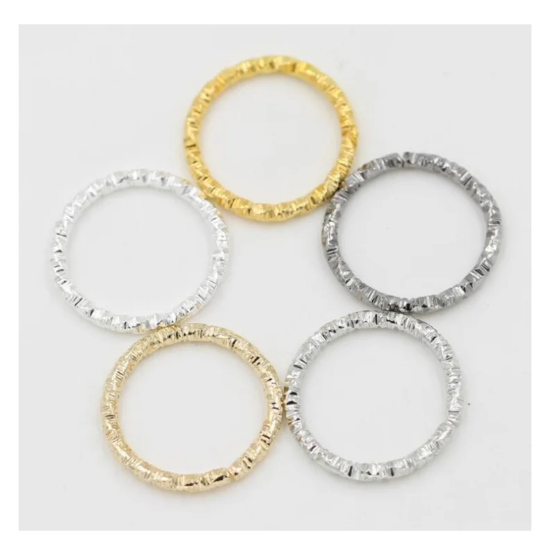 Горячие 100 шт 4 цвета корейский стиль круглые прыгающие кольца модные скрученные медные закрытые кольца для Diy ювелирных изделий Аксессуары