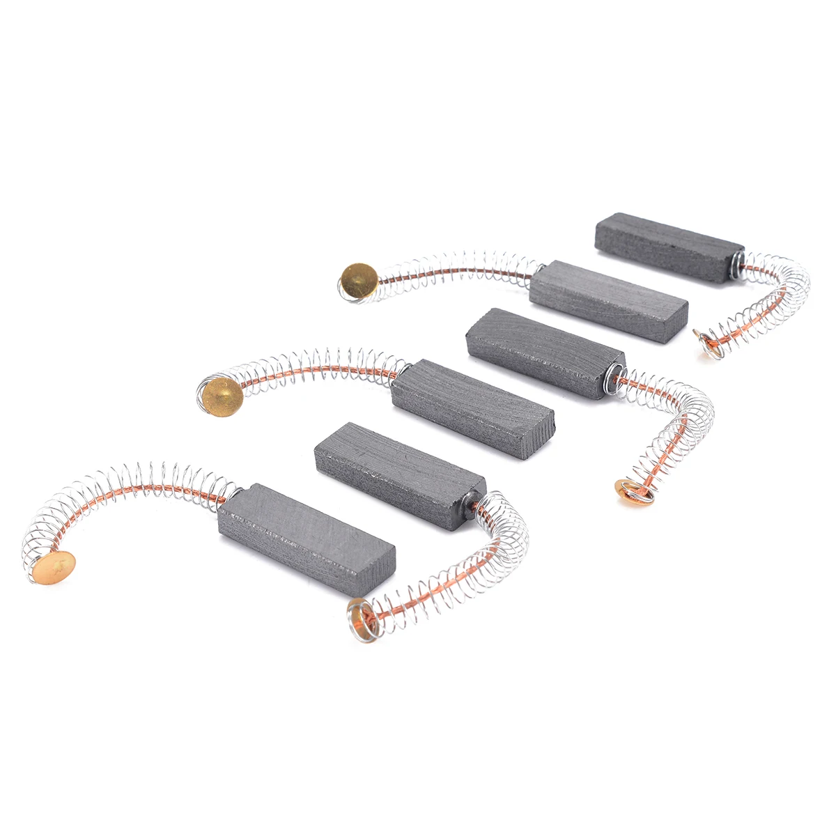6pcs Electric Drill Motor Carbon Brushes with Spring Spare Parts Rotating Machinery Fixing Part 30*11*6mm Mayitr Power Tool
