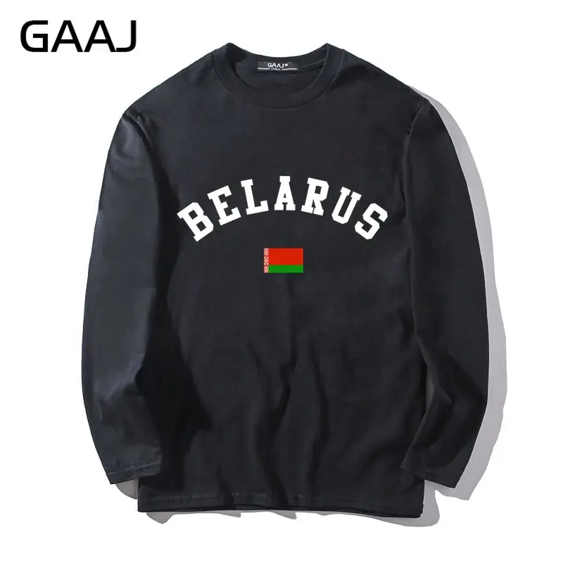 

T Shirt Men Belarus High Quality Printed Man & Women Unisex Long Sleeve Eastern Europe Brand Clothing Male Summer Clothes Mens