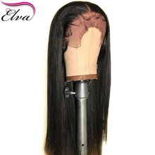 Elva Hair Pre Plucked Lace Front Human Hair Wigs Bleached Knots Straight Remy Hair Wig Brazilian Lace Front Wig With Baby Hair