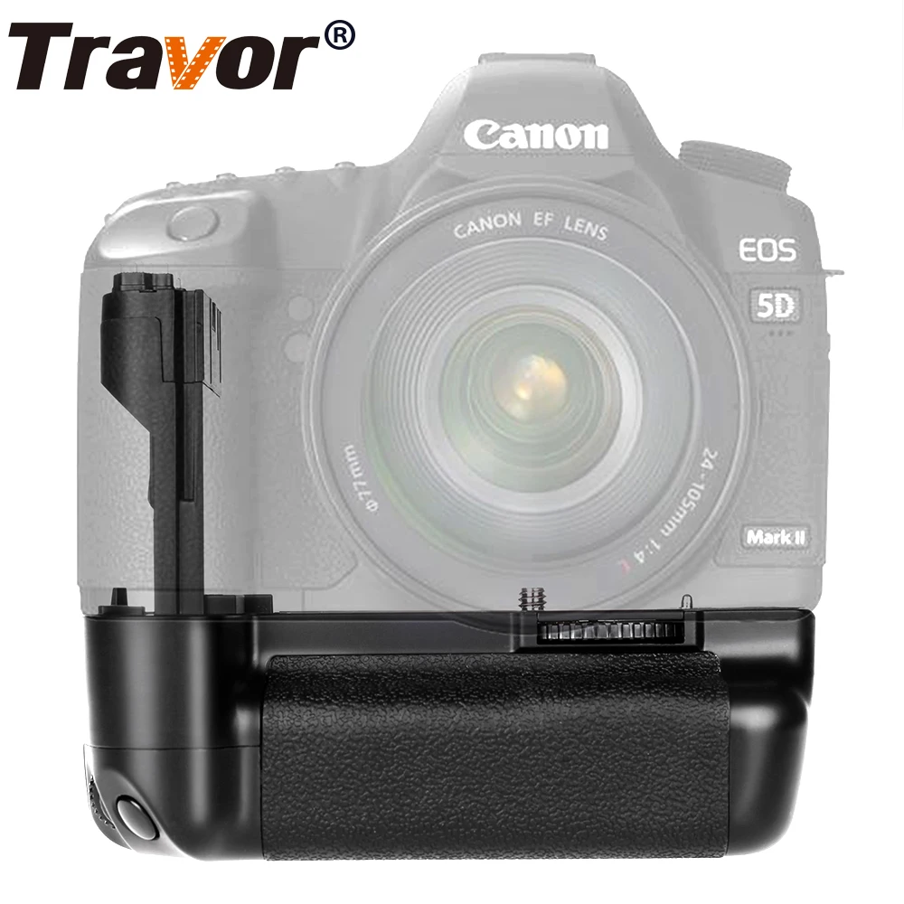 Comprar Travor Vertical bateria Grip para Canon 5D Mark II 5D2 reemplazo BG E6 trabajo con batería de LP E6