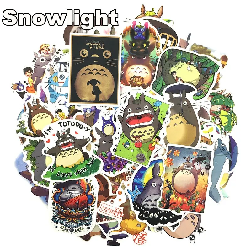 50 Pcs/Lot Japanese Movie My Neighbor Totoro Cute Stationery Stickers For Car Laptop Notebook Luggage Decal Fridge Skateboard