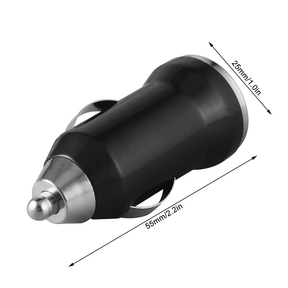 

5 Pcs Charge Accessories Black USB Car Charger Power Adapter for Apple iPod Touch For iPhone 4 3G 4G 4S