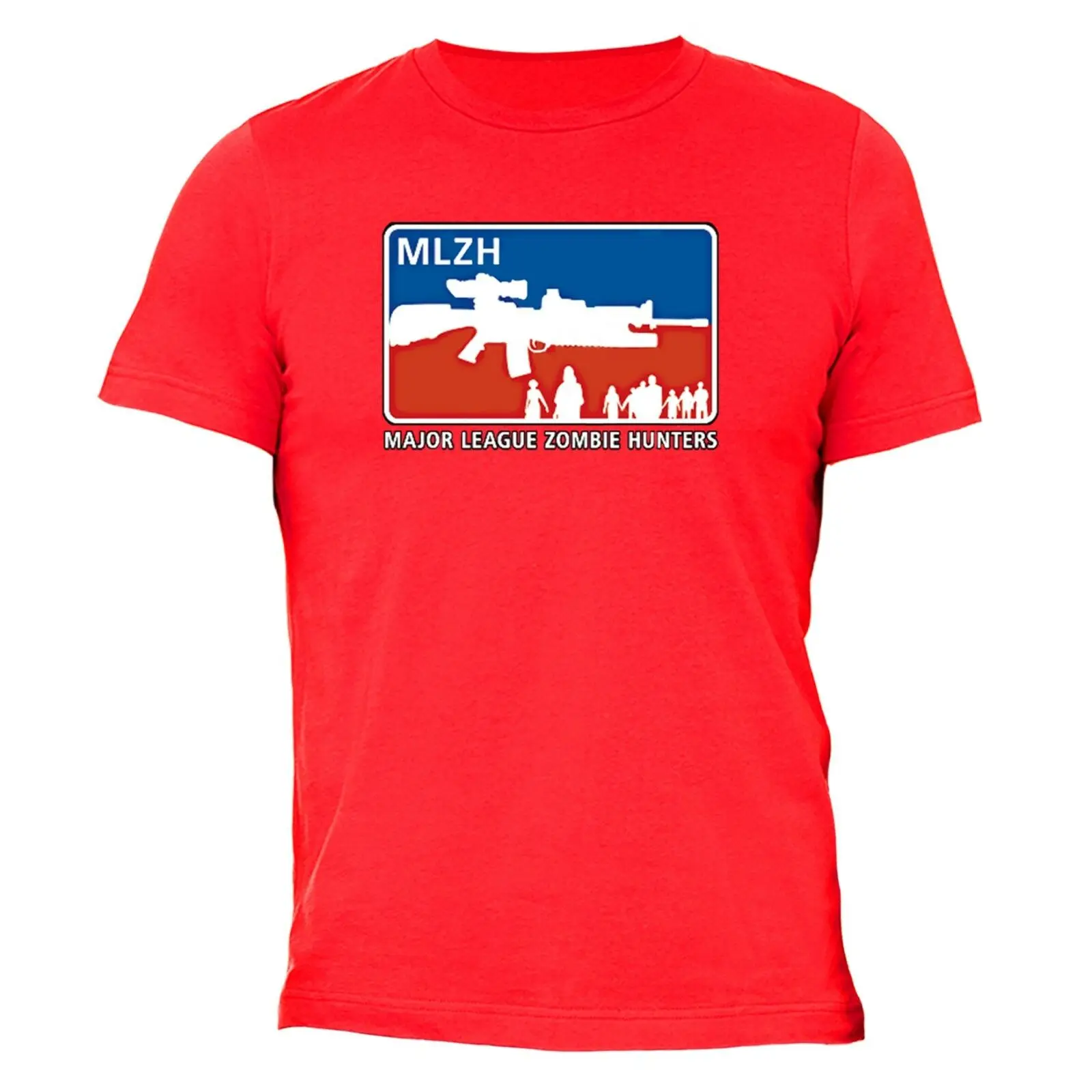 

MLZH T-shirt Rifle Gun American Major League Zombie Hunters Sniper Army Military