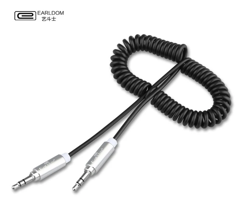 Earldom AUX-20 Sping Style Aux Cable Car Use Audio Cable With 3.5MM Aluminium Alloy Plug