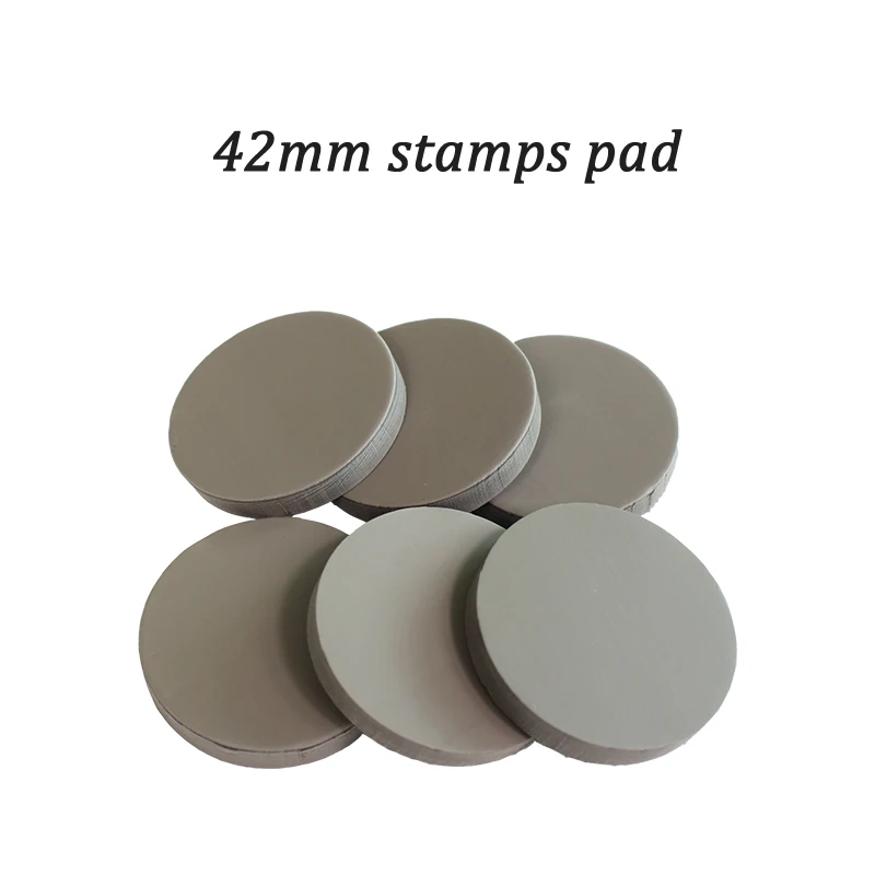 Free shipping 10pcs 42mm stamp pad for flash stamp machinein Stamps