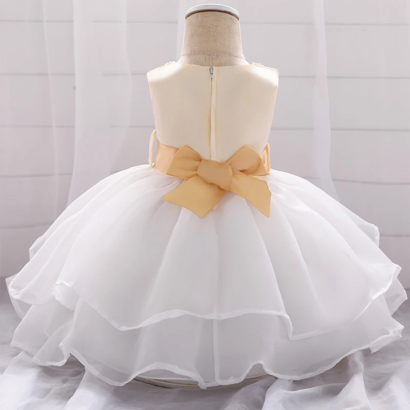 Летняя одежда vestido infantil, платье на крестины для маленьких девочек, кружевные платья принцессы на день рождения, вечерние и свадебные платья