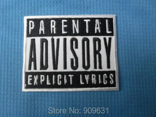 

EXPLICIT CONTENT LYRICS MUSIC SOW IRON ON PATCH BADGE