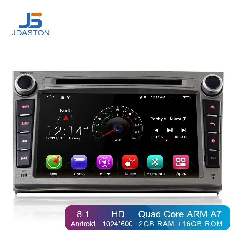 

JDASTON Android 8.1 Car DVD Player For SUBARU OUTBACK 2008-2013 Multimedia GPS Navigation 2 Din Car Radio Stereo Autoaudio IPS