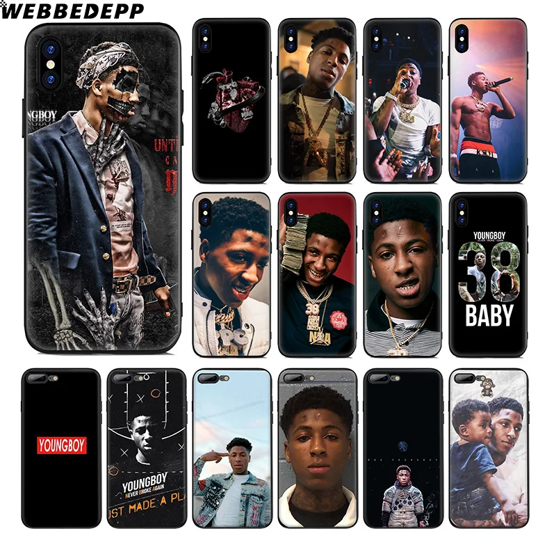 Мягкий силиконовый чехол WEBBEDEPP YoungBoy для Apple iPhone 11 Pro Xr Xs Max X или 10 8 7 6 6S Plus 5 5S SE TPU |