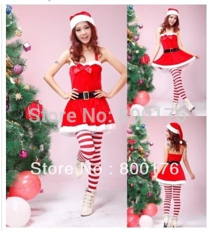 red and white christmas costume