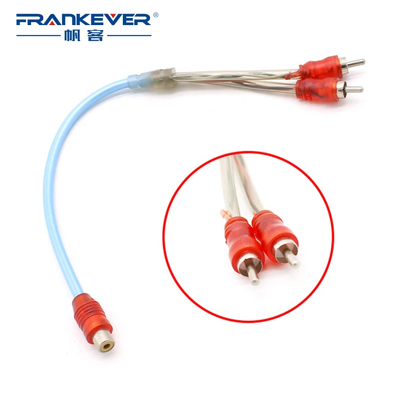 Аудиокабель Frankever 1 RCA мама к 2 папа 2RCA Y разветвитель Кабель для усилителя