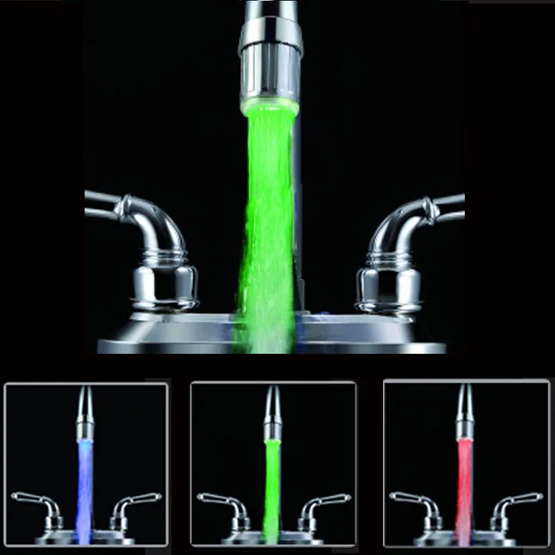 

Best Seller ! Temperature sensor Led faucet ABS RGB Faucet Nozzle Spouts with temperature sensor for Kitchen Bathroom
