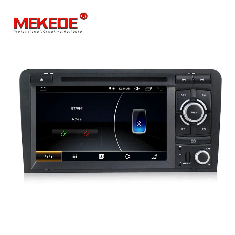Excellent Android 8.1 car dvd cd multimedia player with gps navigation system for Audi A3 S3 Audi A3 S3 2003-2011 support SWC wifi BT FM 4