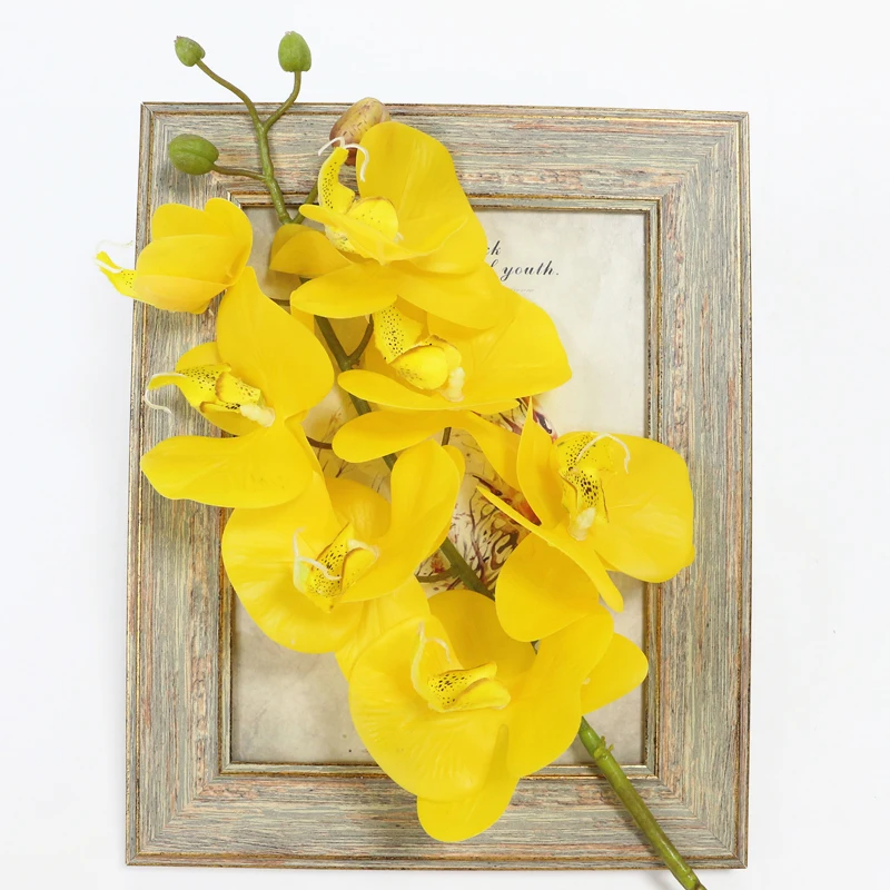 Artificial Orchid Flowers Real Touch Artificial Butterfly Orchid flores artificiales Wedding decoration home Festival Decoration (4)