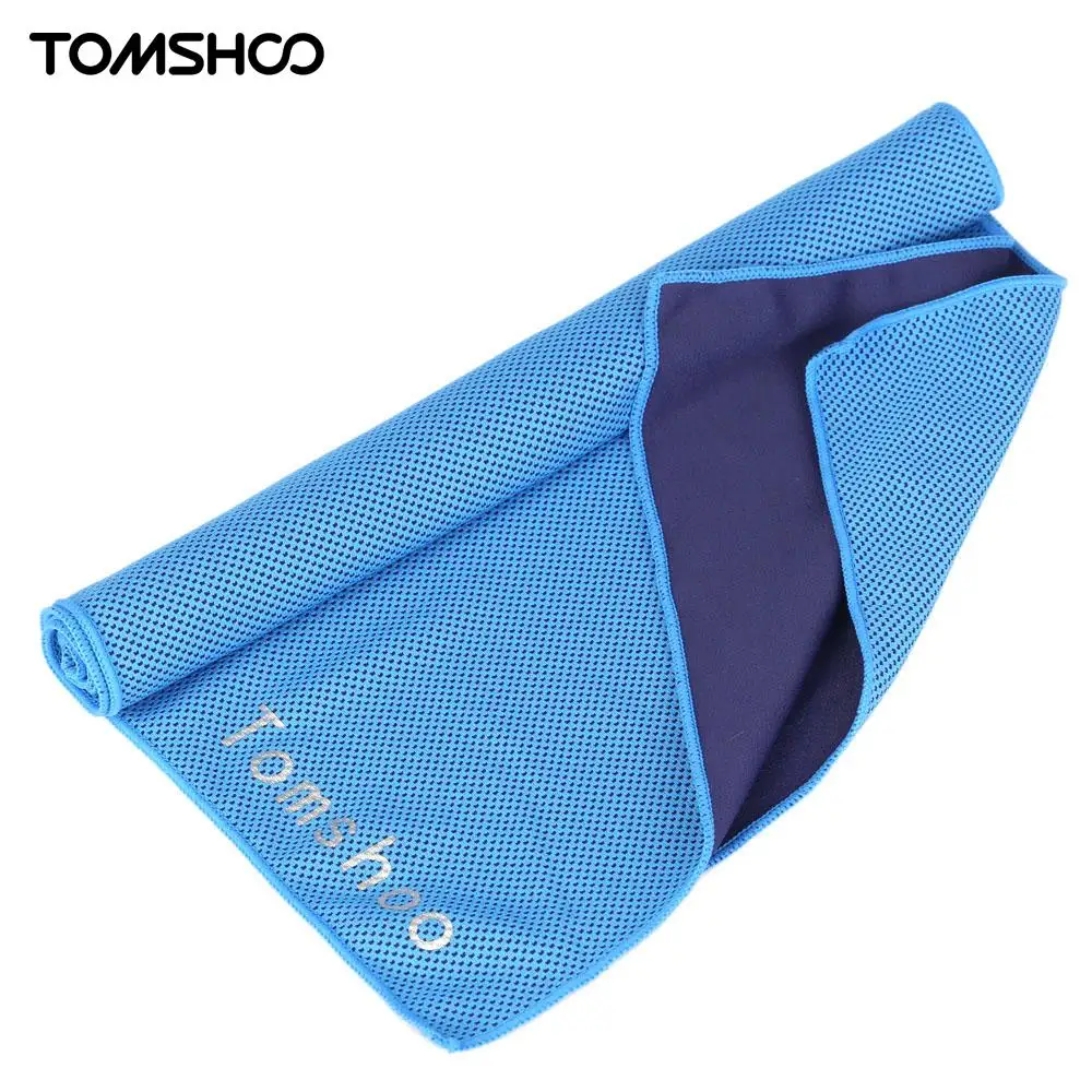 

TOMSHOO 32*105cm Sports Towel Instant Cold Chill Heat Relief Compact Towel for Running Biking Travel Fitness Beach Camping Mat