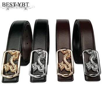 

Best YBT Men Belt Imitation leather Alloy Smooth buckle Belt Chinese style Personality Cowboy Sports Business affairs Belt